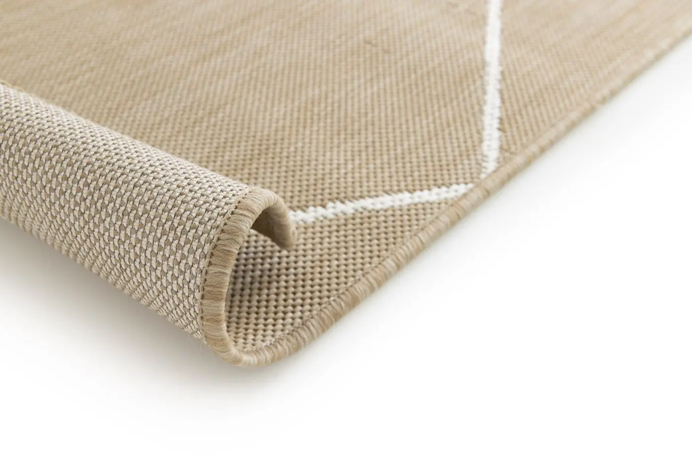 Küchenläufer Essenza 80 x 200 cm Sisal-weiß