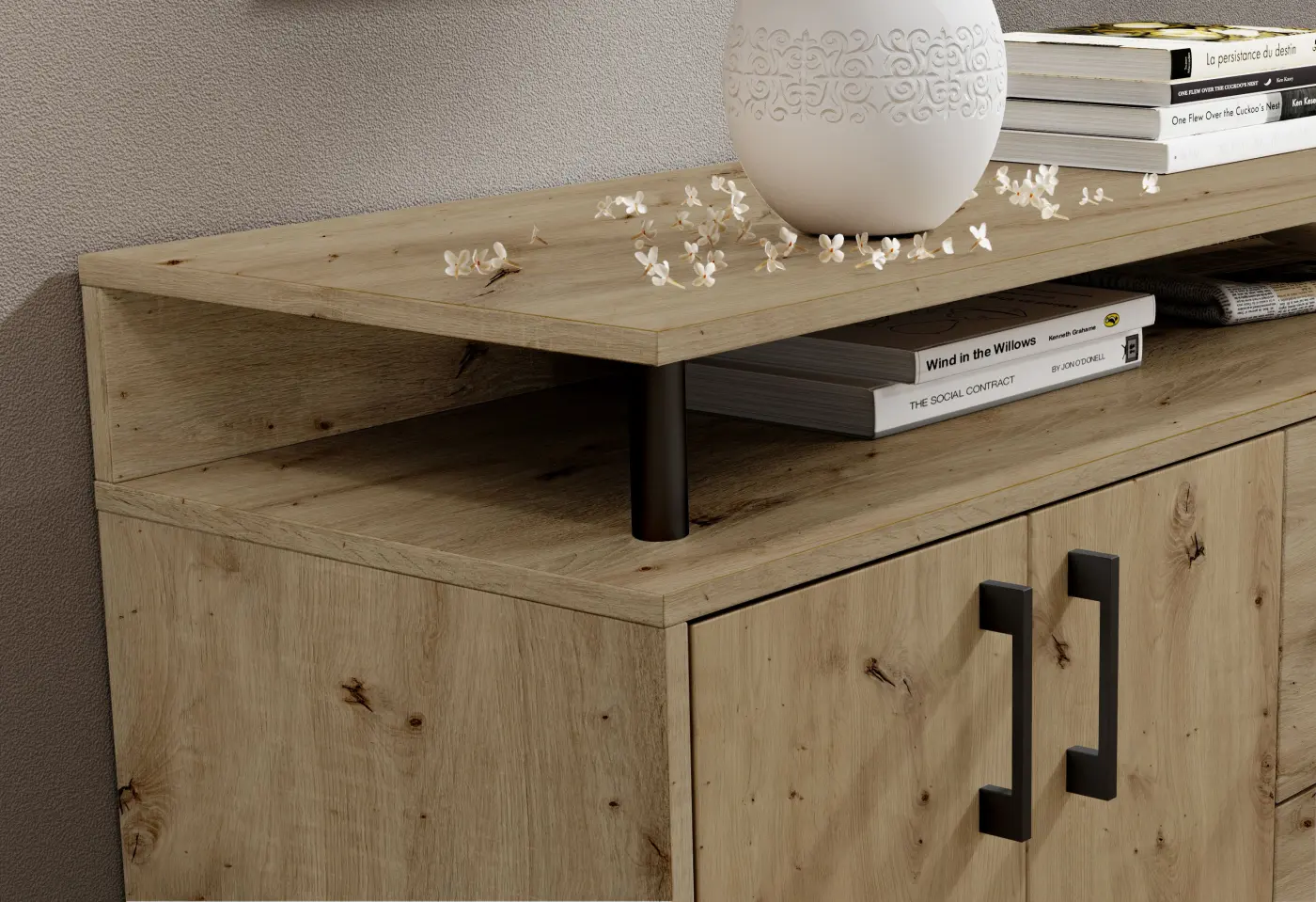 Sideboard Drift 4-türig Artisan Eiche