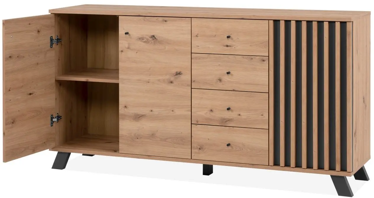 Sideboard Medan Artisan Eiche/anthrazit