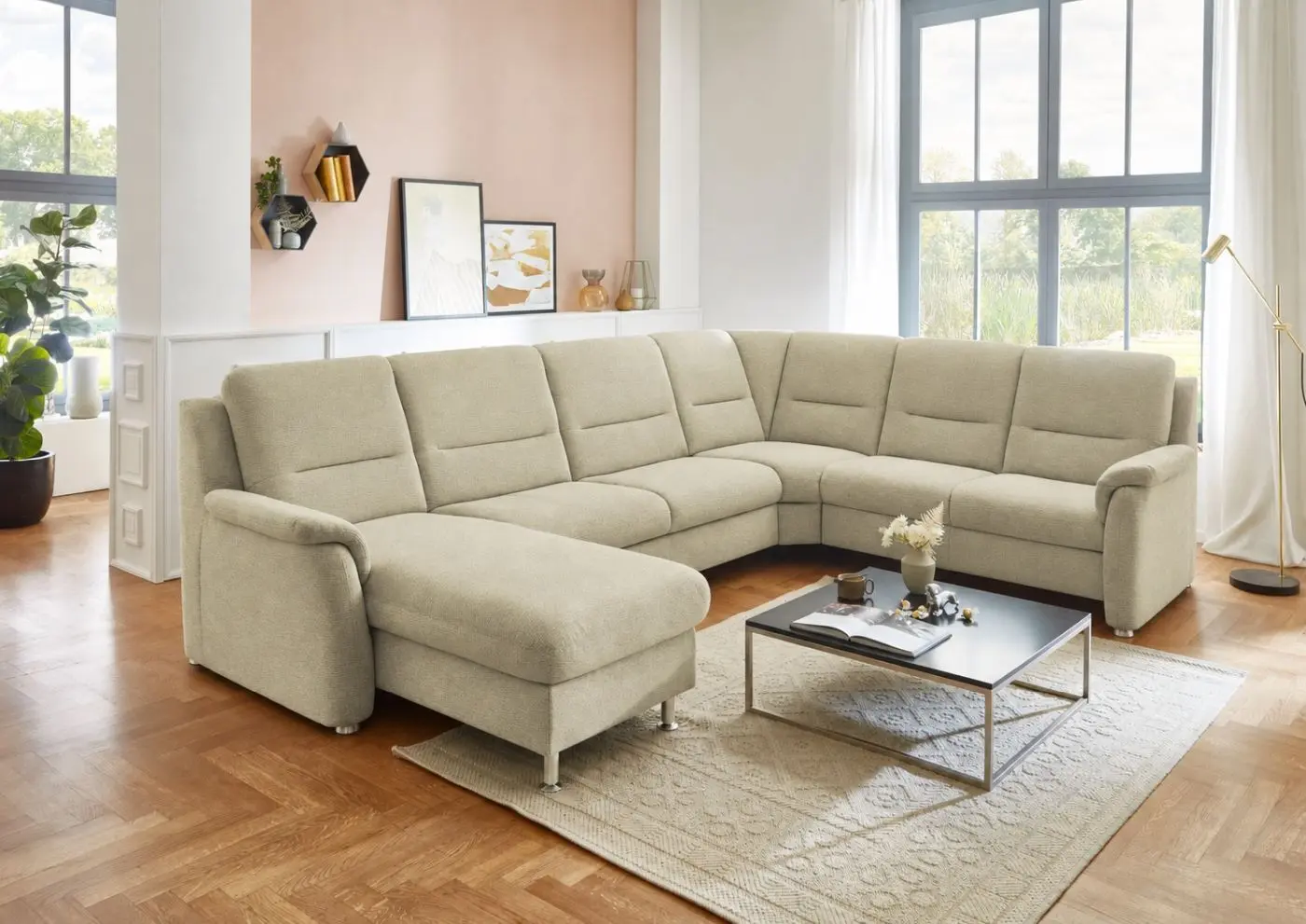 Wohnlandschaft couchliebe. PP-HS17006 sand Basismodell