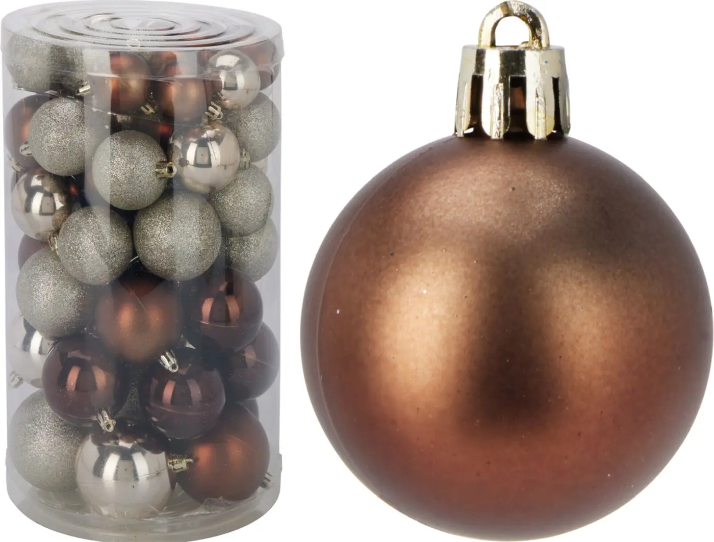 Weihnachtskugelset 60tlg. amber