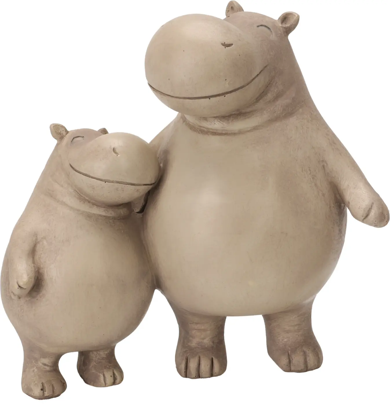 Dekofigur Hippo Mama/Baby