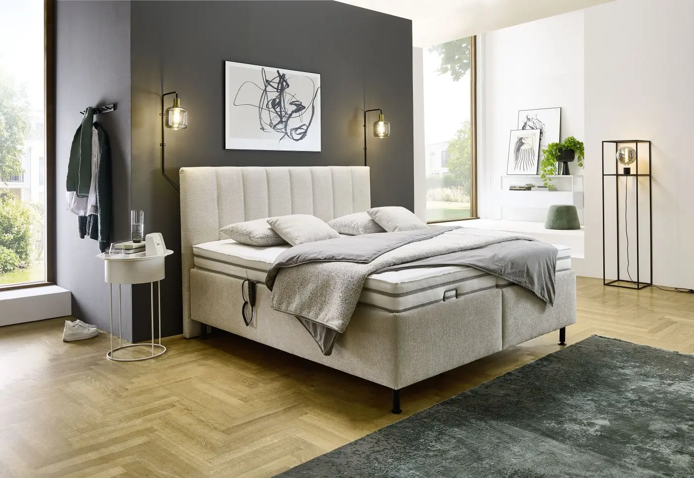 Polsterbett LS26 Celara natur