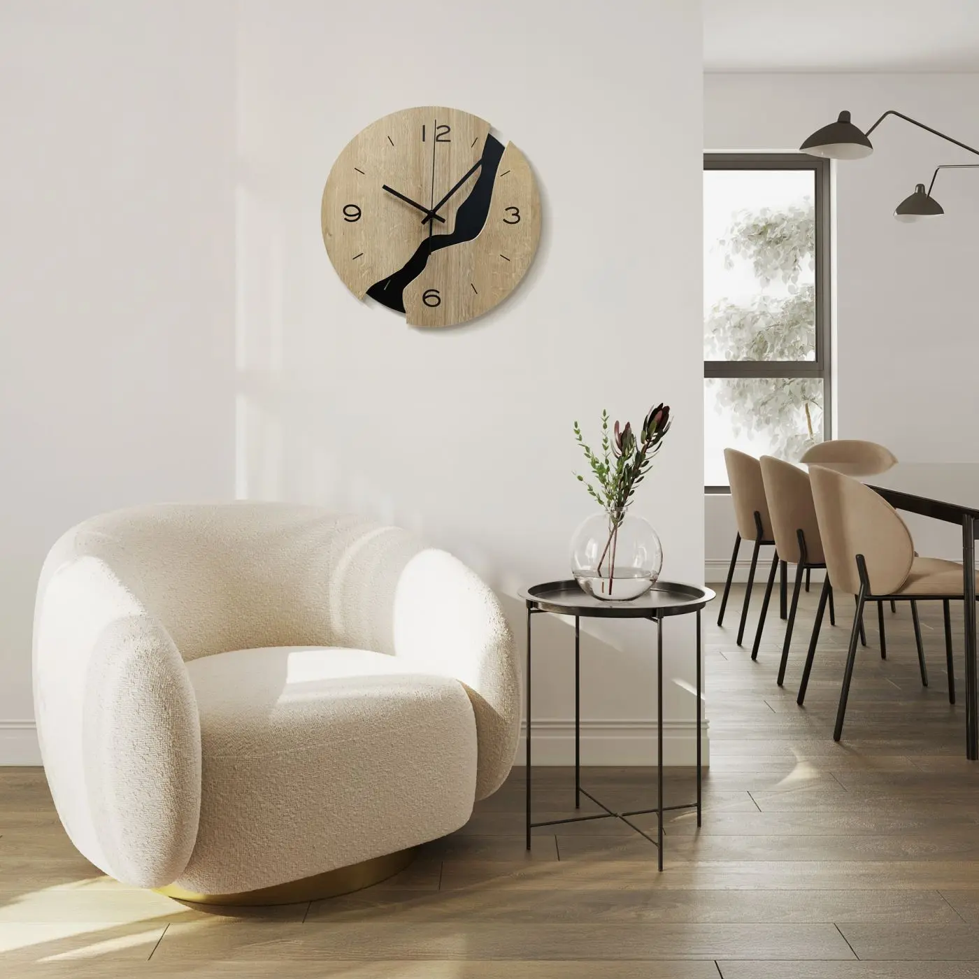 3D Wanduhr Billy