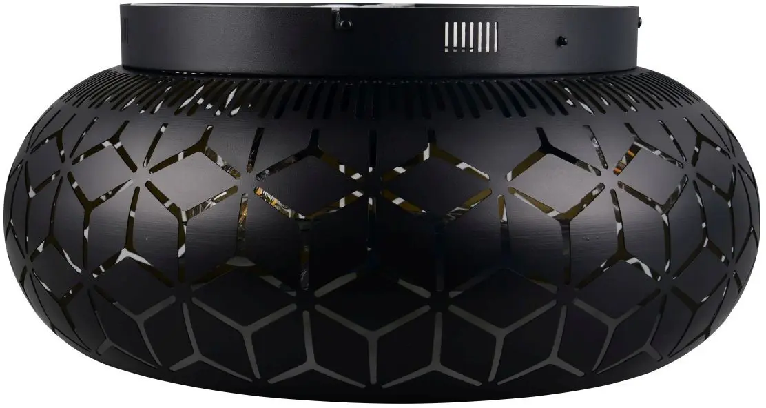 Deckenleuchte inkl. Ventilator Bidar 22 x 50 cm schwarz / gold Deckenleuchte inkl. Ventilator Bidar 22 x 50 cm schwarz / gold