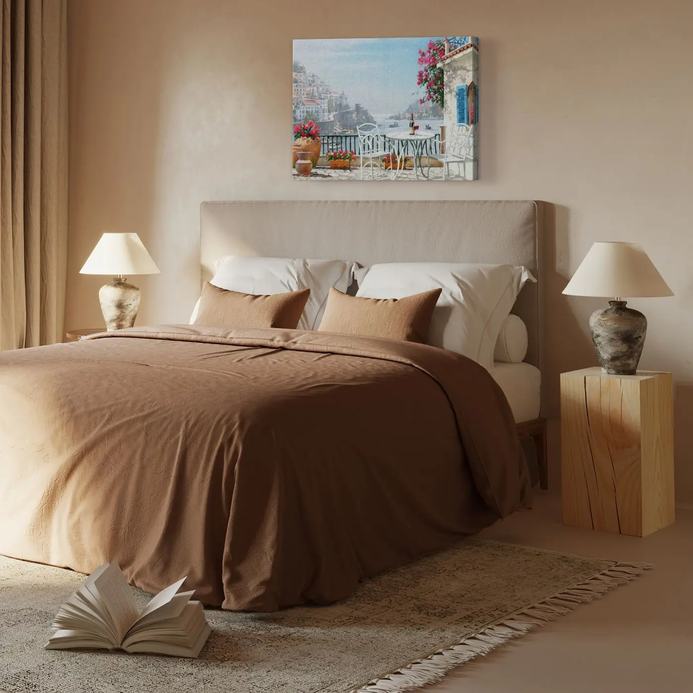 Leinwandbild Veranda 60 x 80 cm