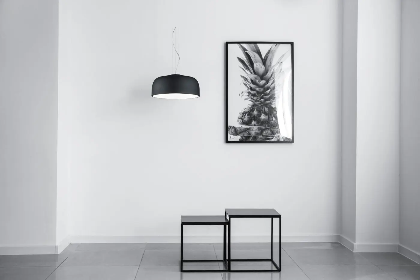 Beistelltisch-Set Nele in schwarz