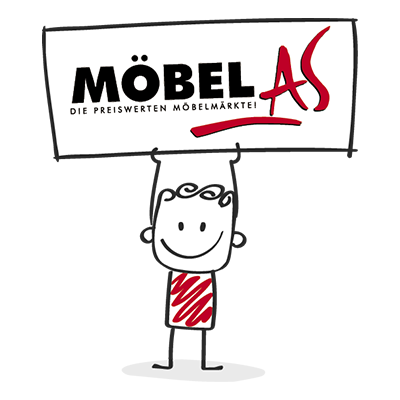 Emoji mit Logoschild Möbel AS