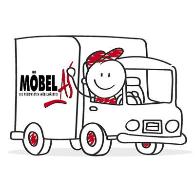 Emoji- Ein netter Fahrer von Möbel AS - Lieferservice