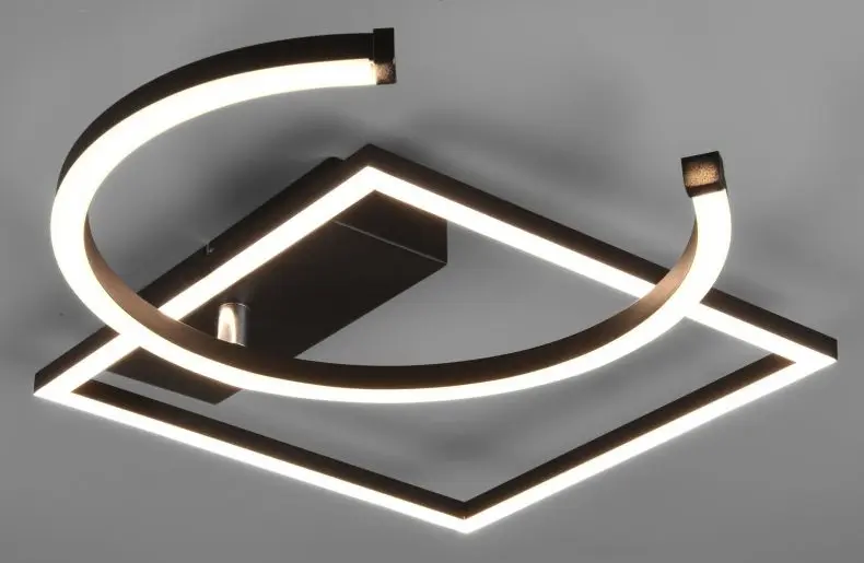 LED-Deckenleuchte Pivot mattschwarz