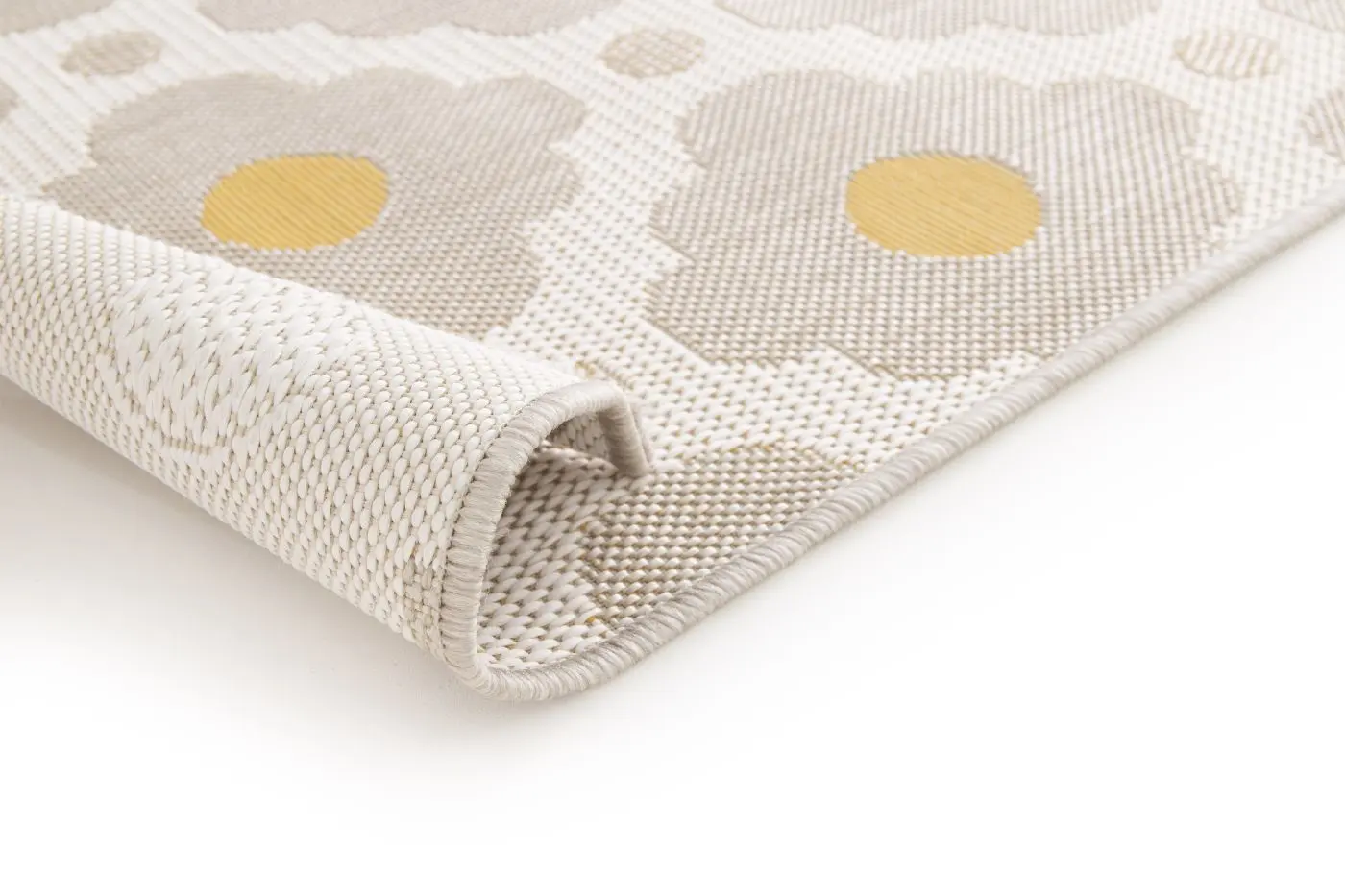 Teppich Re_Fresh 80 x 150 cm creme mit Muster