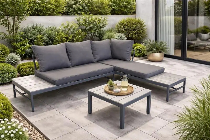 Outdoor-Lounge-Gruppe grau