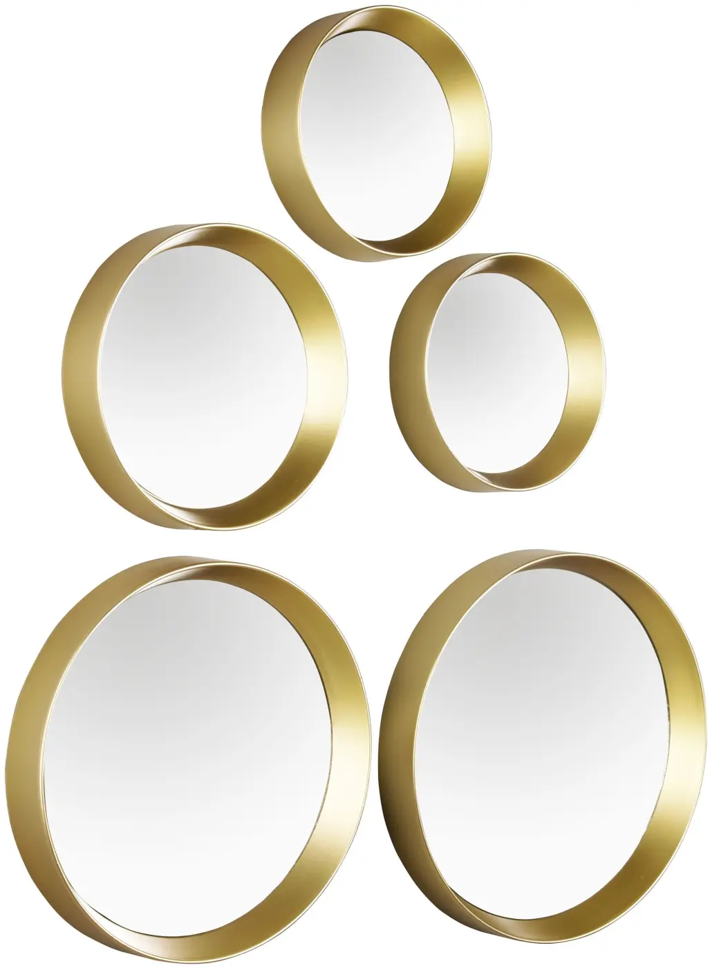 Dekospiegelset Lia 5-teilig gold
