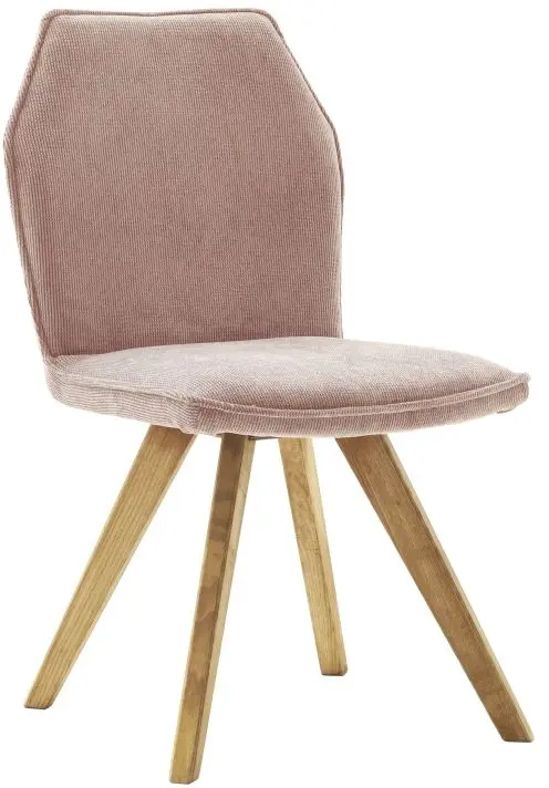 Polster-Vierfußstuhl Lardos rose