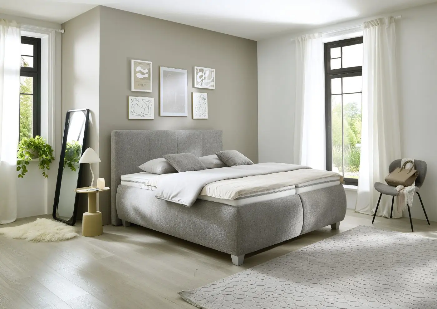 Polsterbett KS 192322 silber