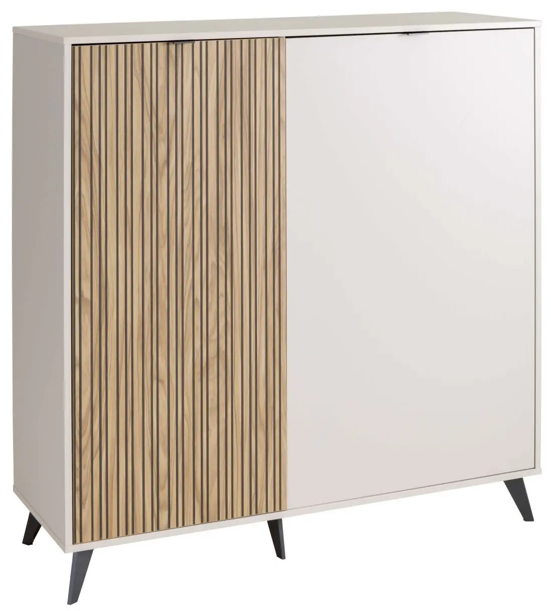 Highboard Ilago cashmere/strippedwood