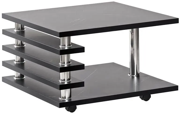 Couchtisch C333MS Marmoroptik schwarz