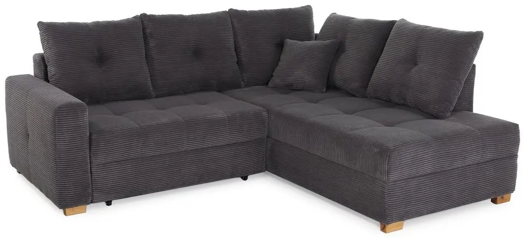 Wohnlandschaft Heidelberg Cord grau