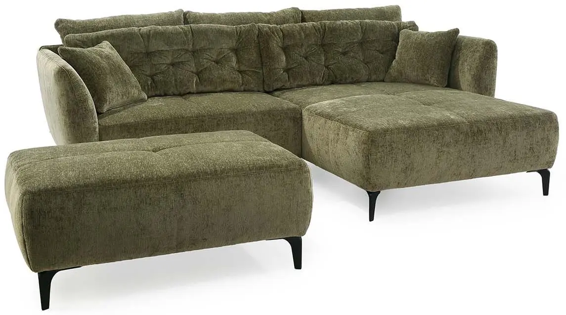 Hocker Salo Velours grün