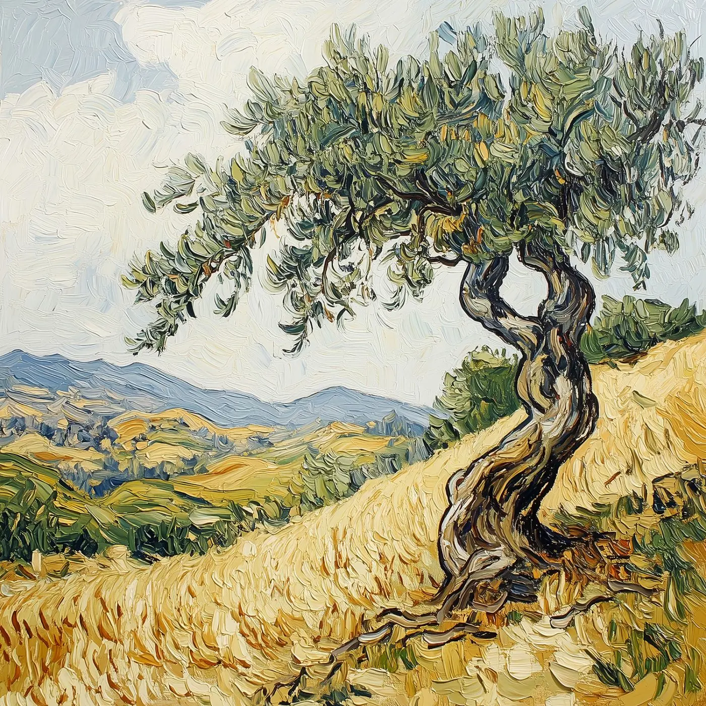 Leinwandbild Summer Field 80 x 80 cm