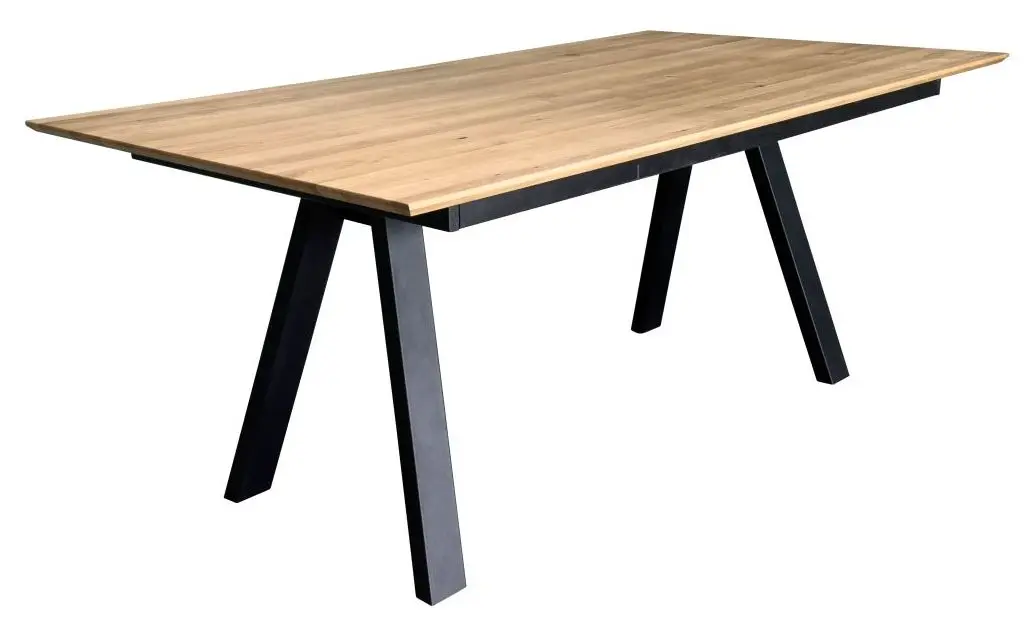 Esstisch TI-0656 Wildeiche massiv ausziehbar