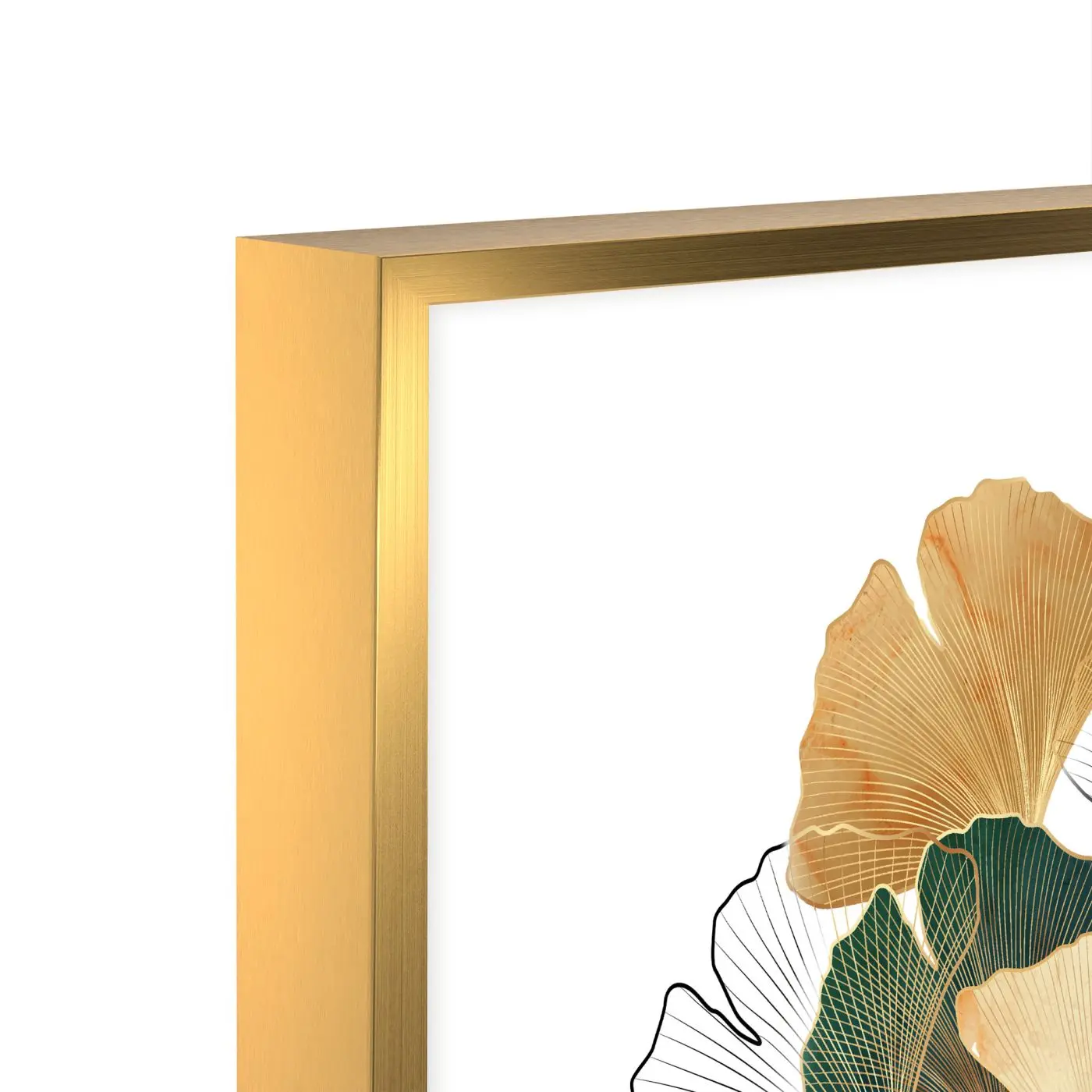 Bild gerahmt Gilded Gingko 50 x 70 cm