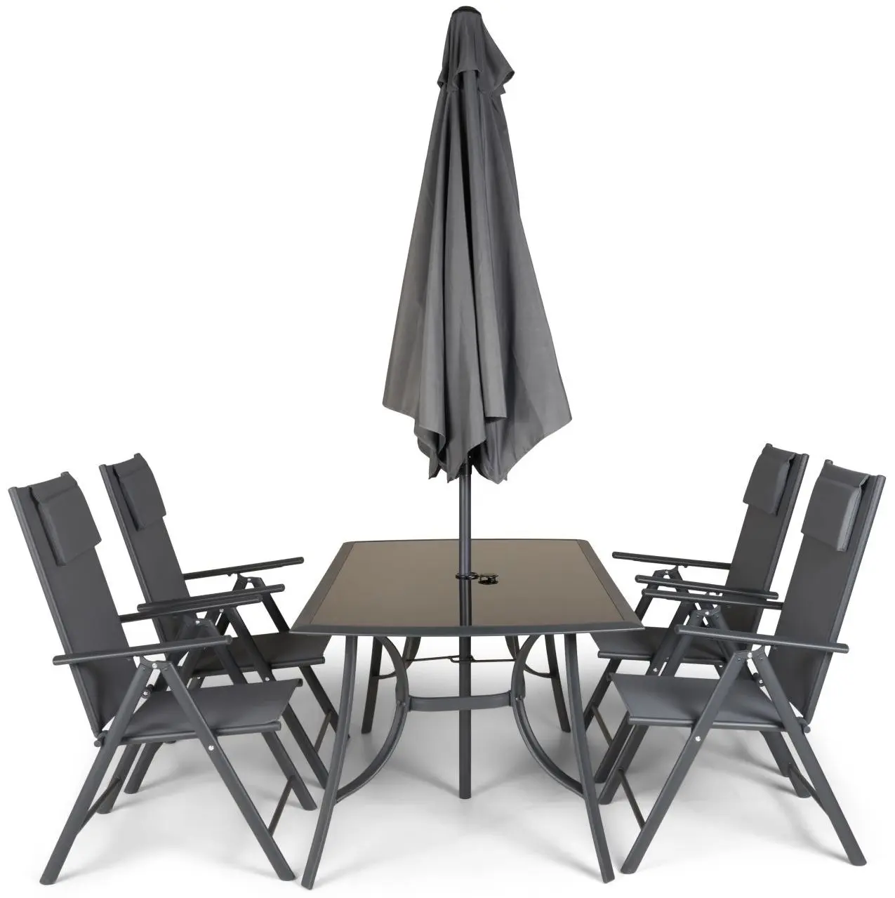 Outdoor-Sitzgruppe schwarz