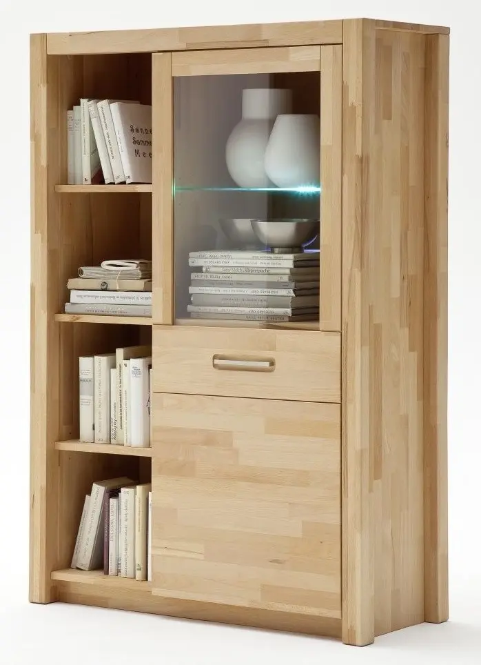 Kombi-Highboard Fenja Kernbuche massiv