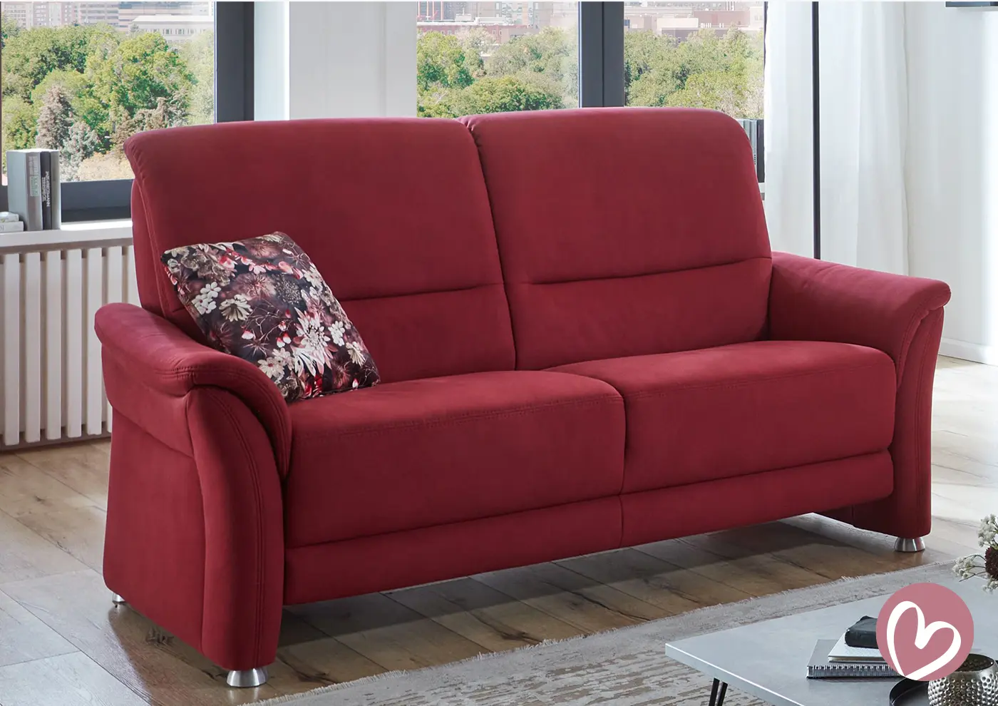 2,5-Sitzer PP-PF23182 rot couchliebe.