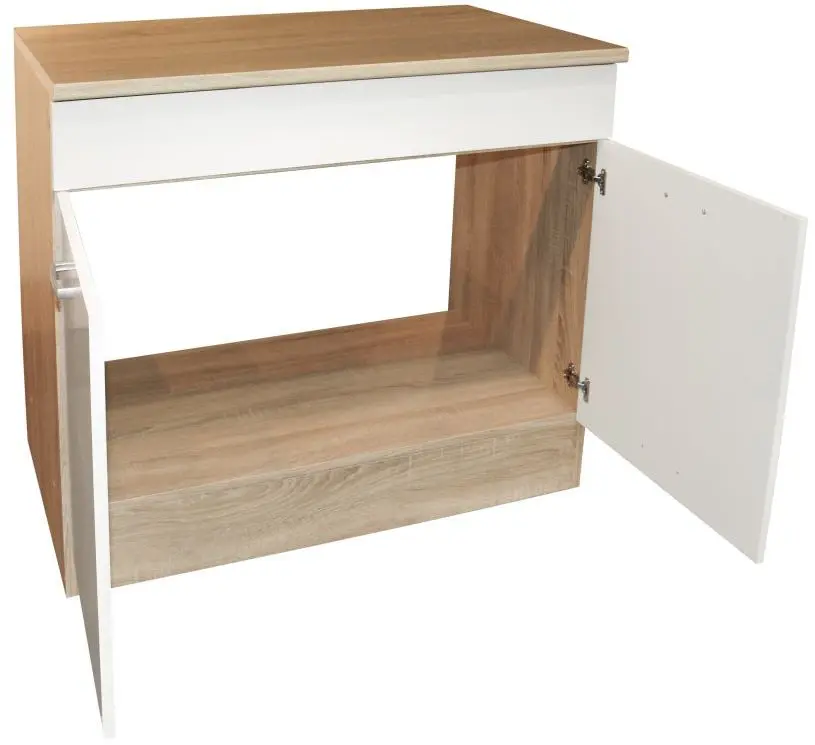 Spülenunterschrank Andy Sonoma Eiche/weiß