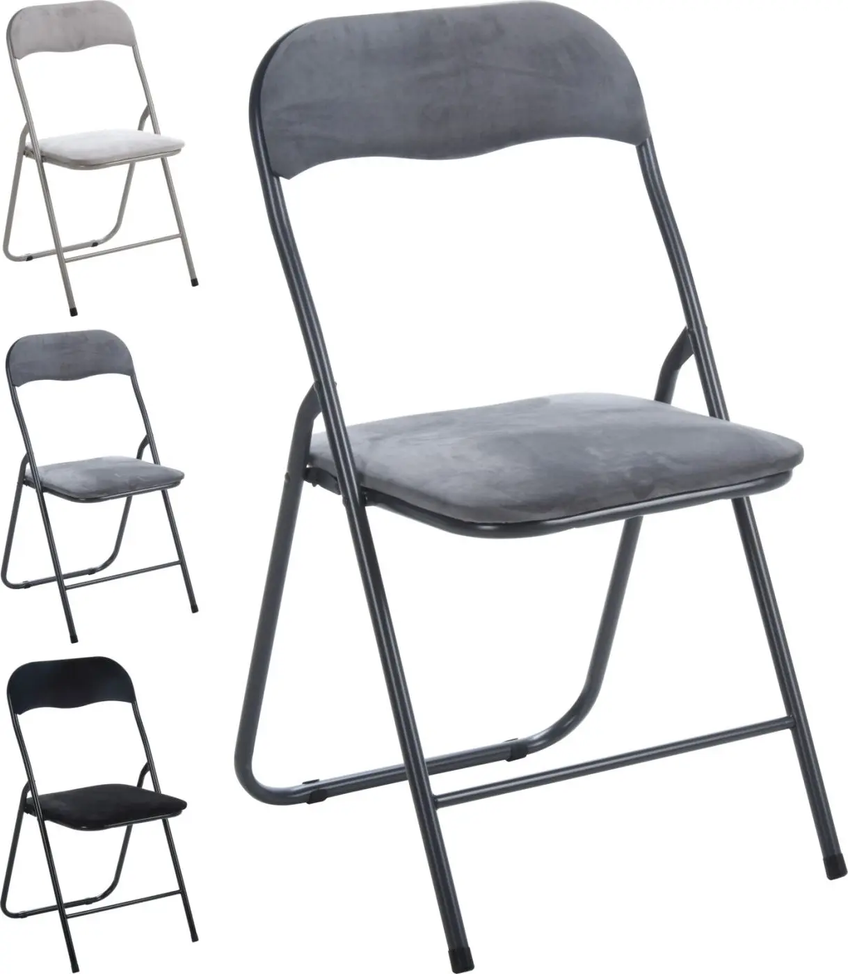 Klappstuhl mit Samtbezug Klappstuhl mit Samtbezug