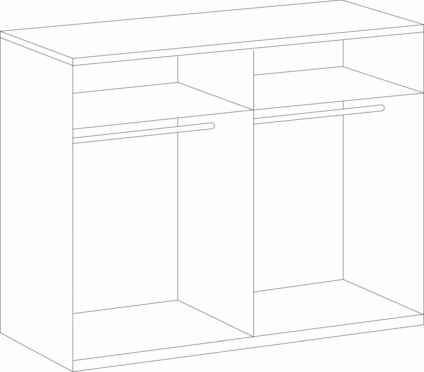 Schwebetürenschrank Dubai graphit