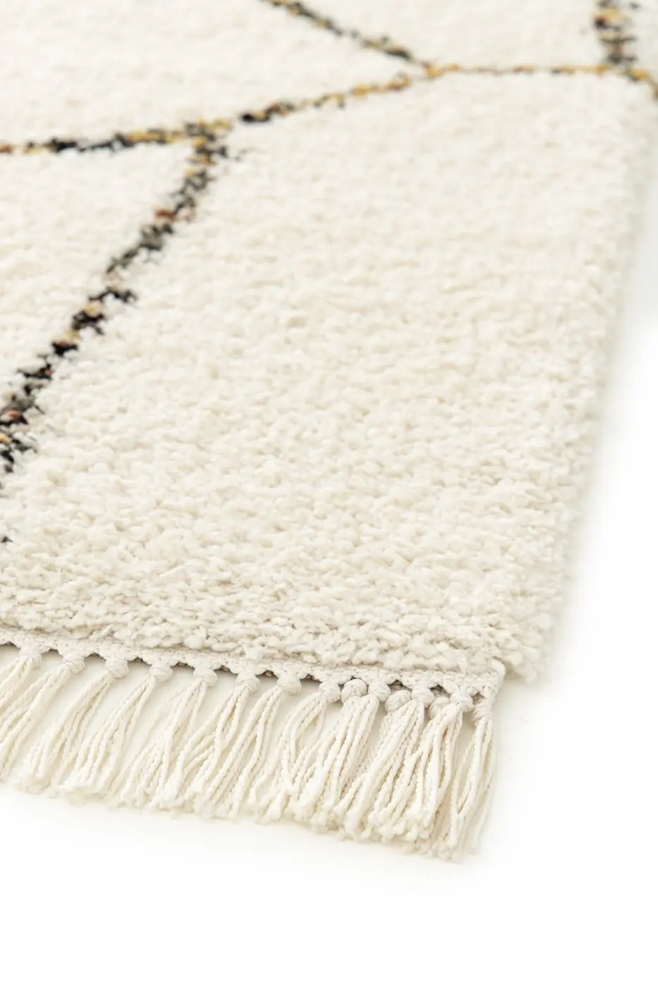 Teppich Bedouin 160 x 230 cm creme gemustert