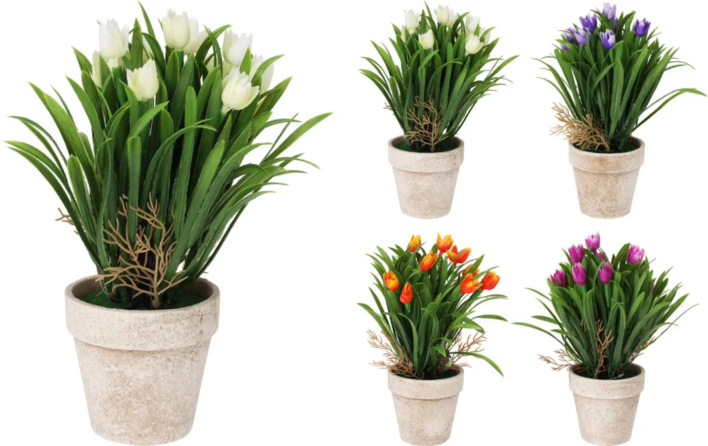 Dekoblume Tulpe im Topf