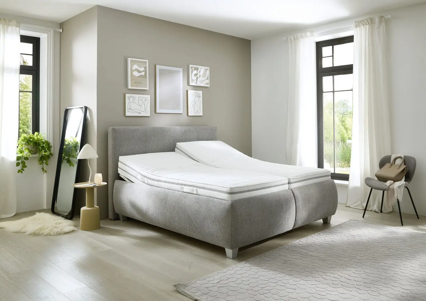 Polsterbett KS 192322 silber