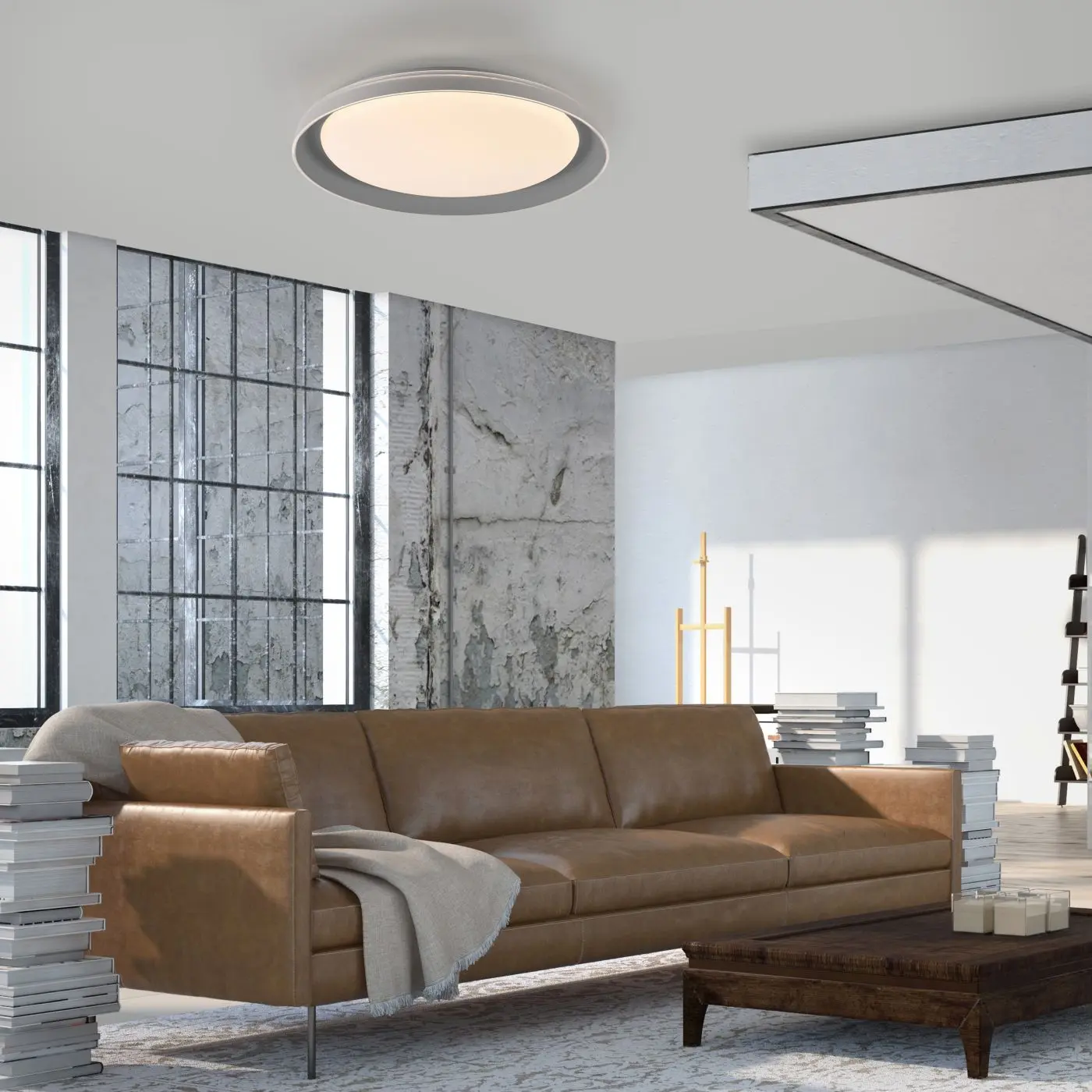 LED-Deckenleuchte Sati grau