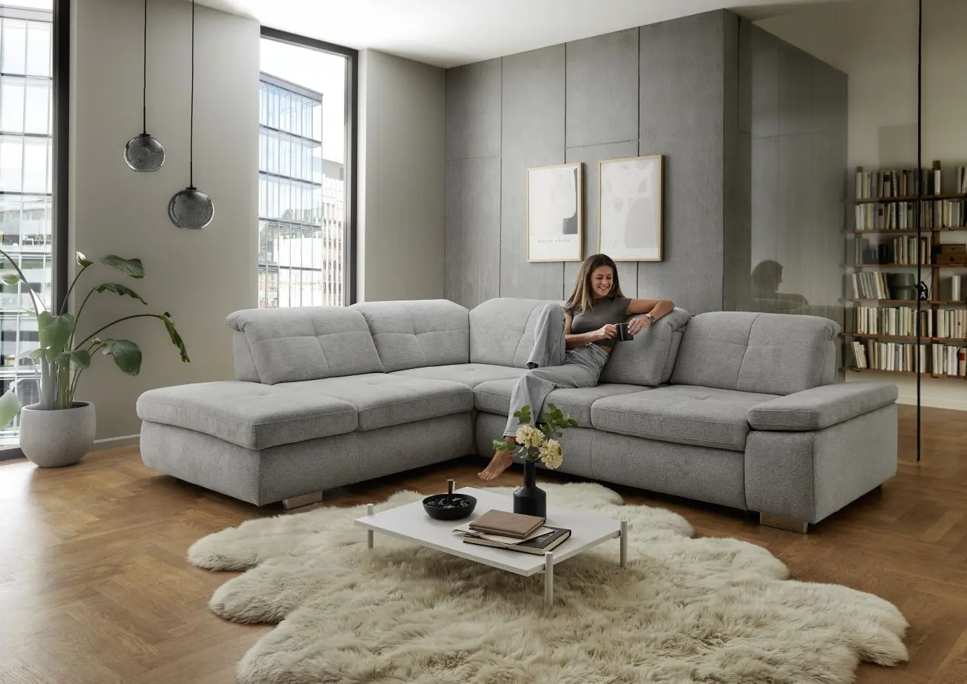 Wohnlandschaft LS872918 Webstoff Basismodell couchliebe.