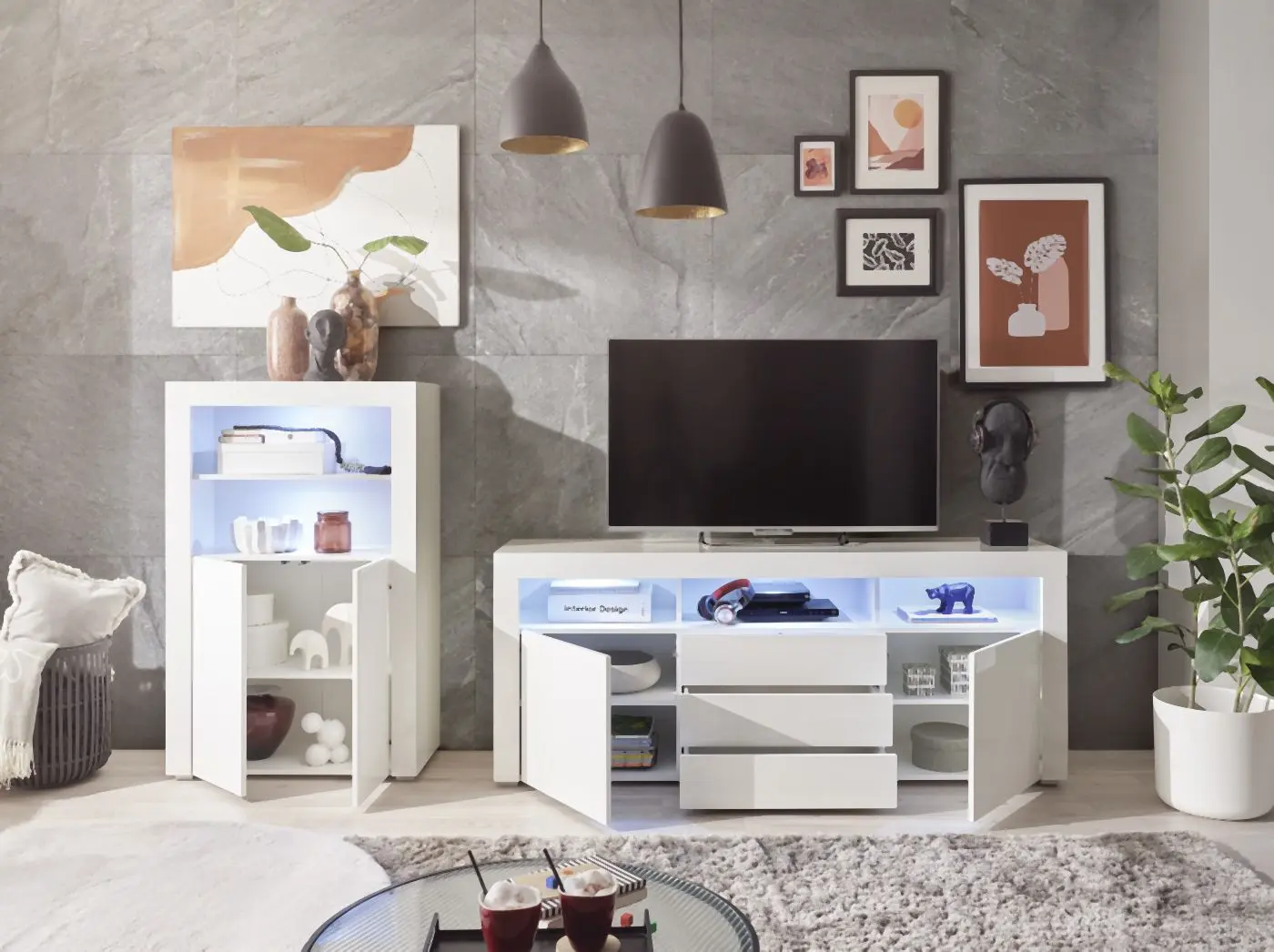 Sideboard Leeds inkl. Beleuchtung