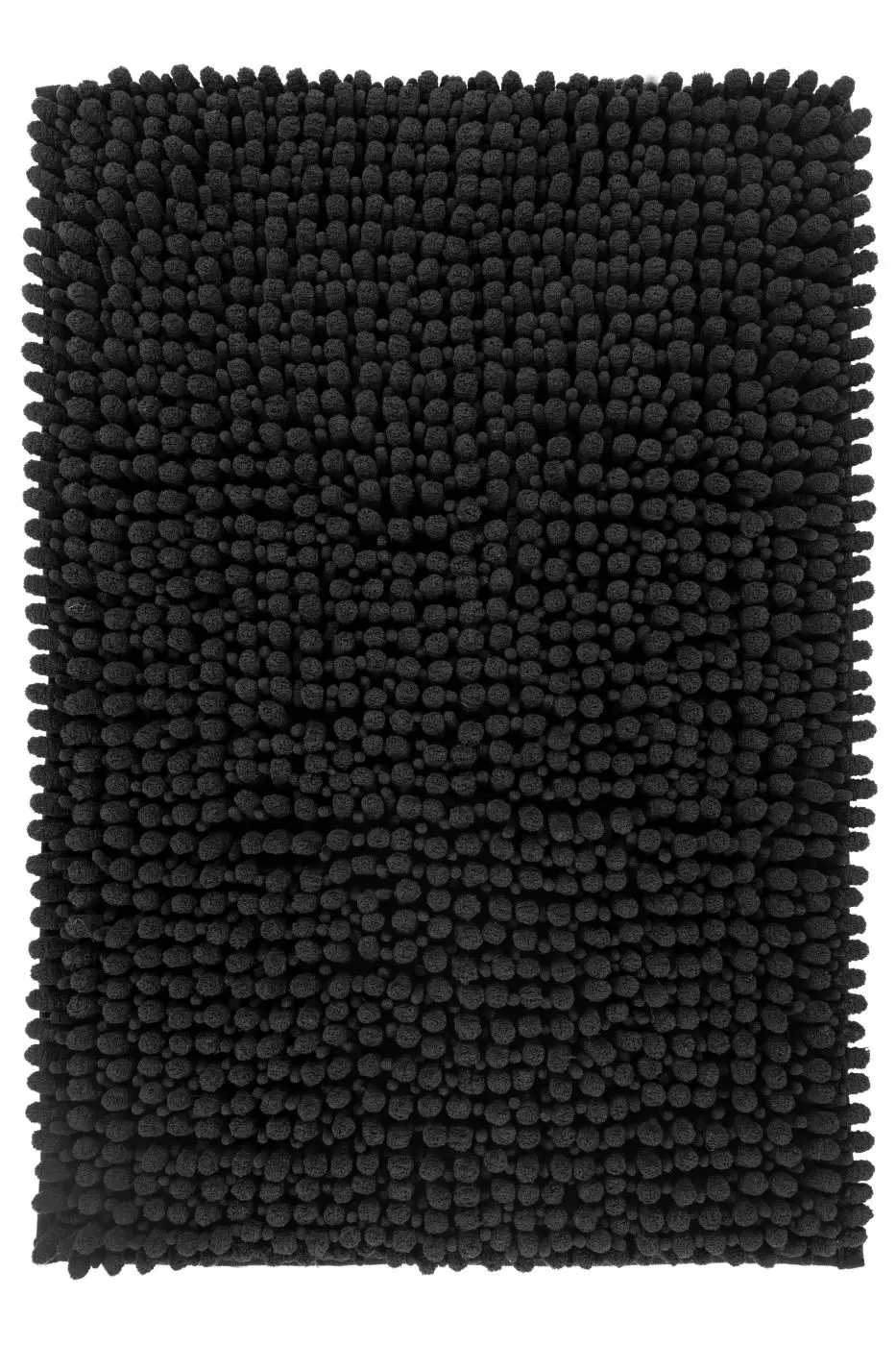 Badematte Fluffy schwarz 50 x 90 cm