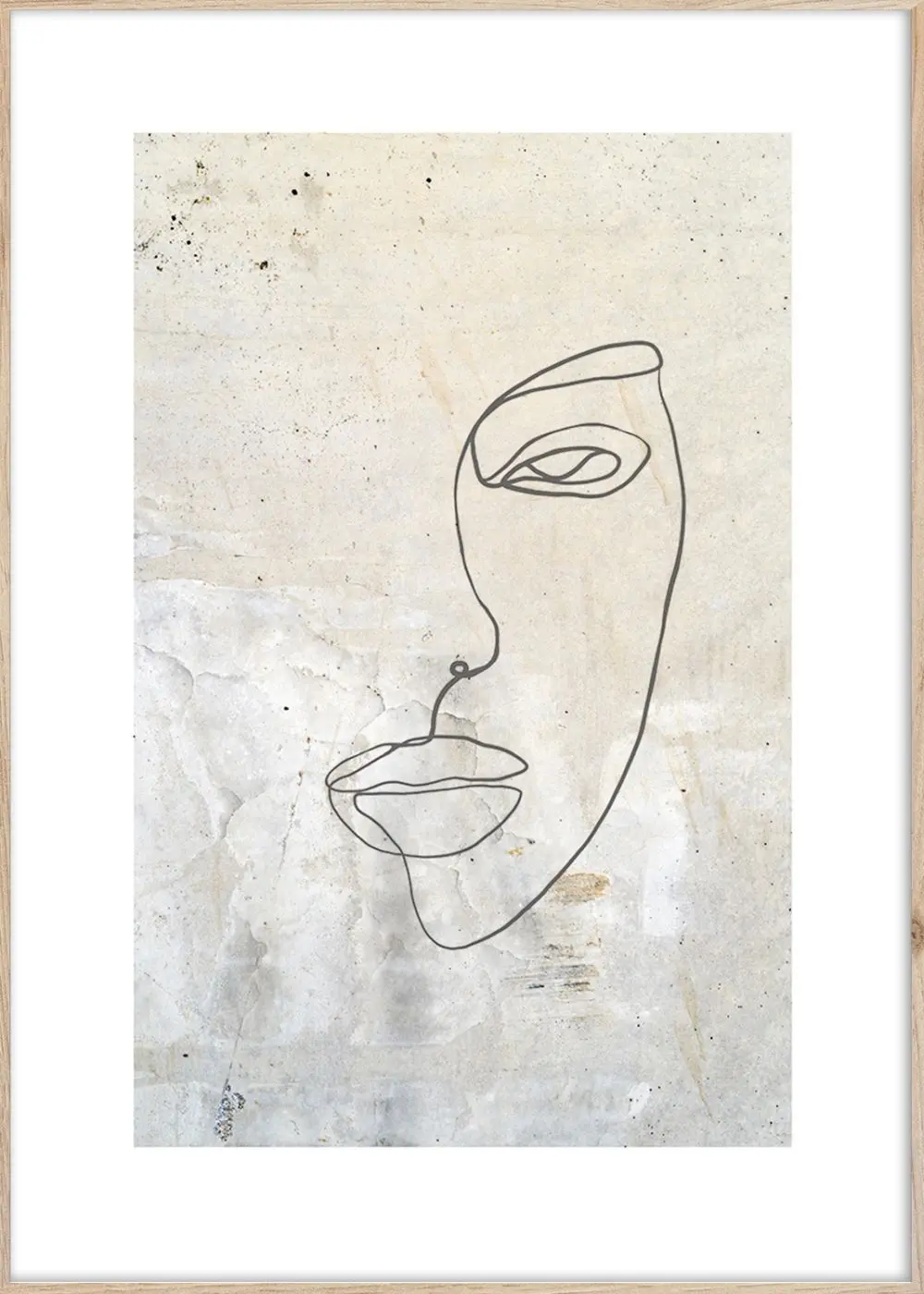 Bild gerahmt Line II 50 x 70 cm