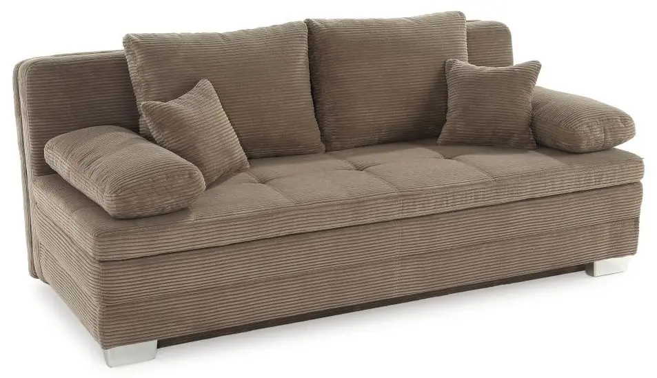 Dauerschläfersofa Lindau Cord taupe