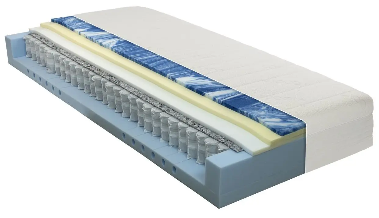 Gelschaum/Viskoelastik/TTFK-Matratze wendbar T1800 DormiSpring 90 x 200 cm