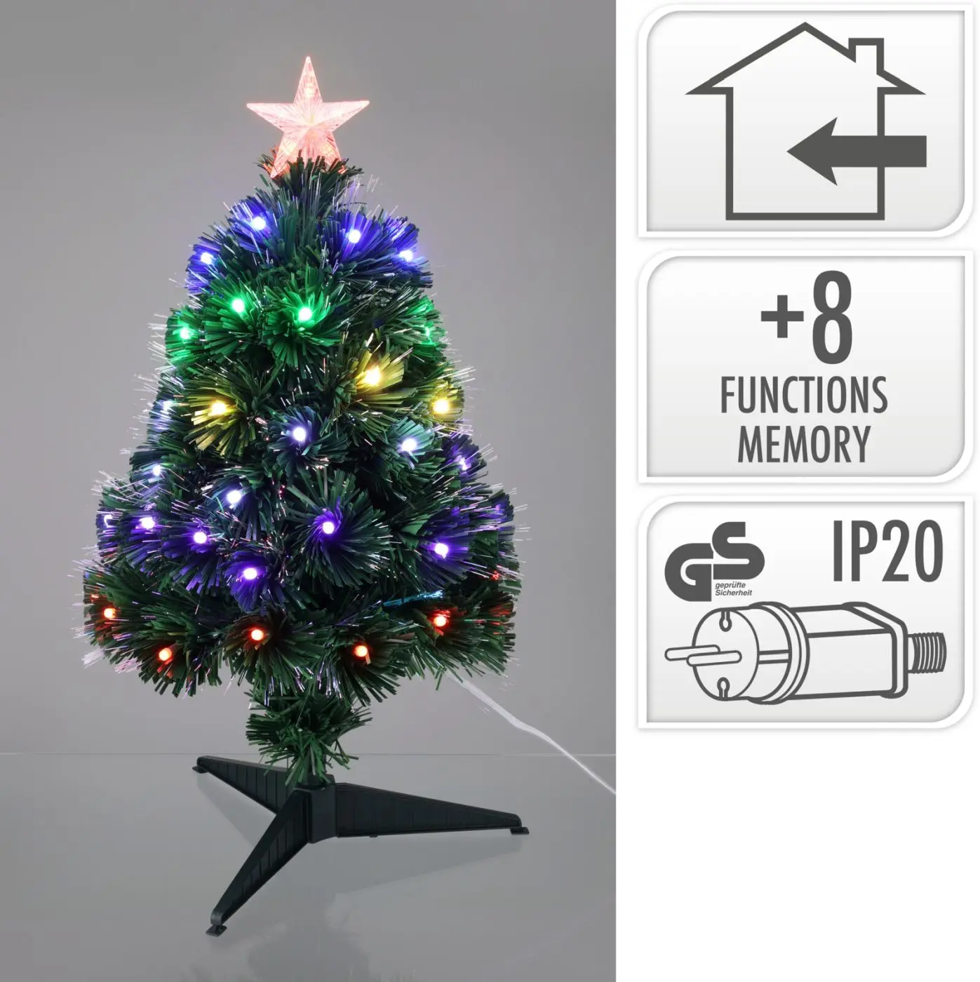 LED Baum mit bunten Lichtern 60 cm