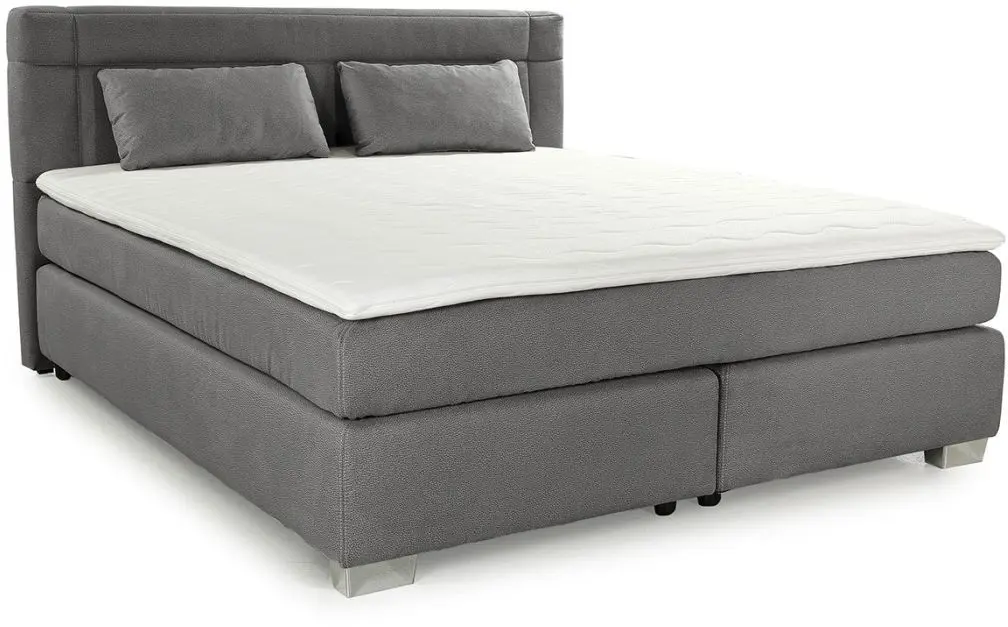 Boxspringbett Romana Mix 180 x 200 grau Boxspringbett Romana Mix 180 x 200 cm