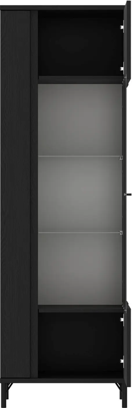 Vitrine Lusaka in Schwarz