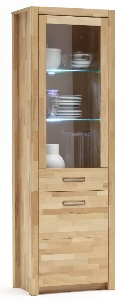 Vitrine Fenja 2 Kernbuche massiv