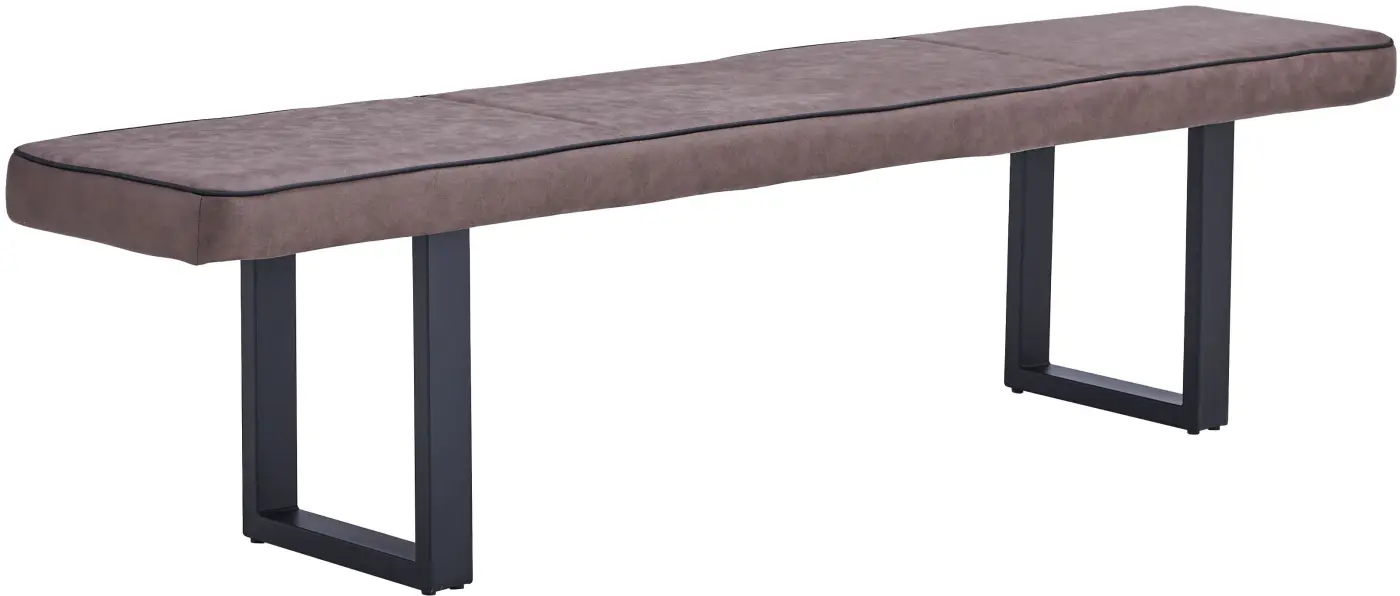 Bank Tara Microfaser espresso gepolstert