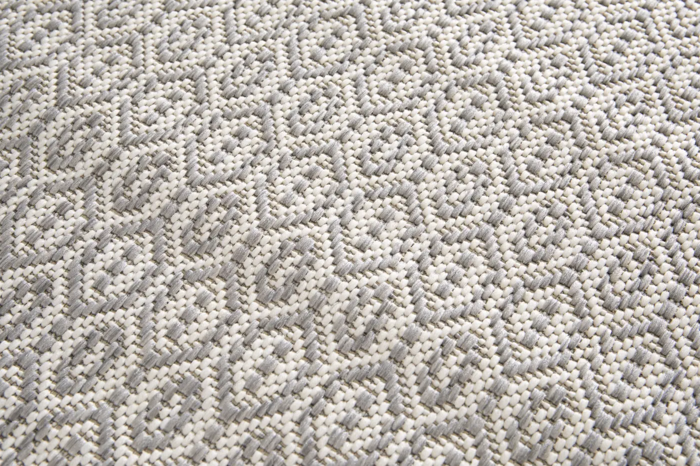 Teppich Essenza 120 x 170 cm weiß-hellgrau