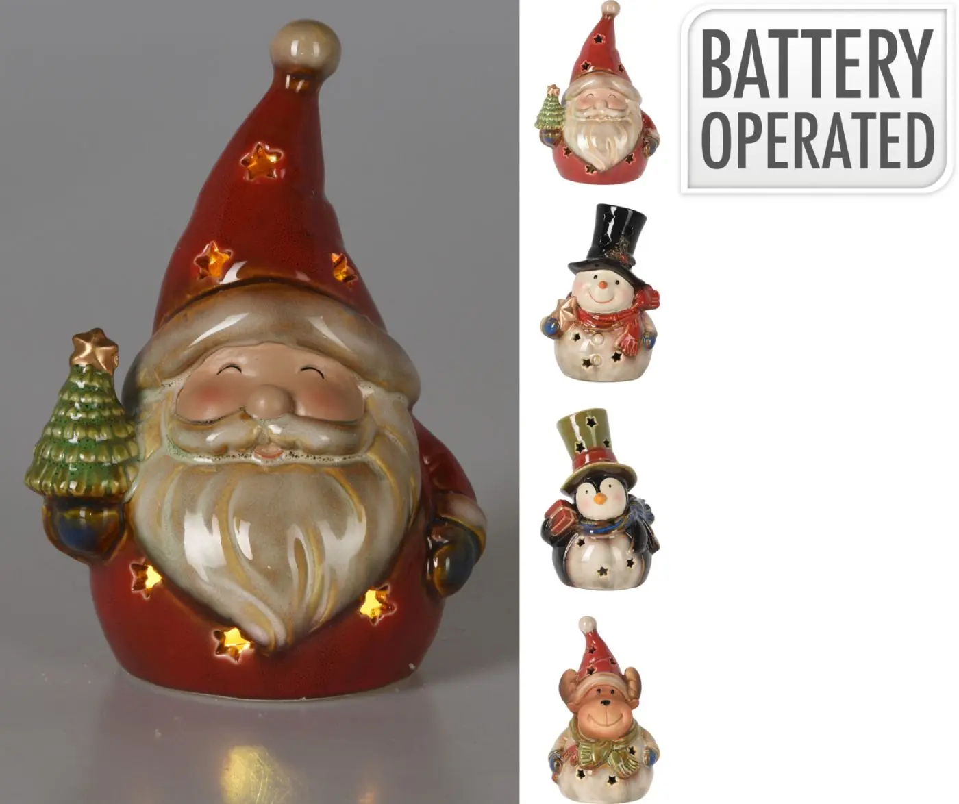 Weihnachtsfigur mit Licht 