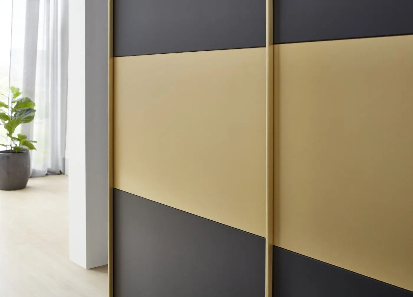 Schwebetürenschrank Dubai graphit